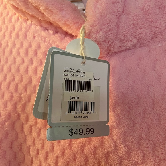 Cozy Pink Fuzzy Overhead - Oversized Hooded Pullover - NWT - Picture 9 of 10